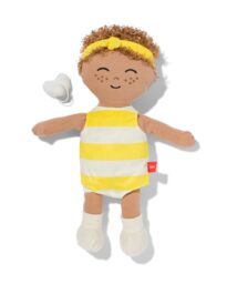 Knuffel babypop geel