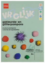 Gekleurde- En Glitterpompons