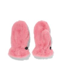 051 Kinderwanten Nepbont Roze (roze)