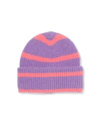 HEMA HEMA Kinder Beanie Strepen Lila (lila)