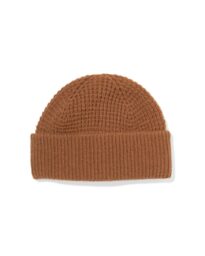 051 Kinder Beanie Wafel Bruin (bruin)