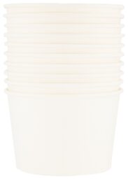 HEMA Papieren Bakjes 550ml Wit - 10 Stuks