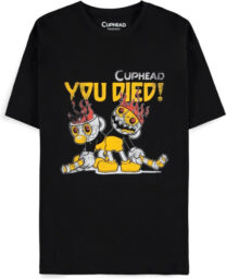 Cuphead - You Died! Black Men's Short Sleeved T-shirt