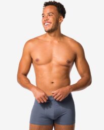 HEMA Herenboxers Kort Real Lasting - 2 Stuks Blauw (blauw)