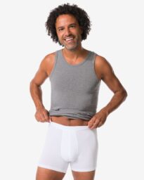 HEMA Lange Herenboxers - 3 Stuks Wit (wit)