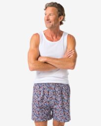 Losse Herenboxer Bloemen color