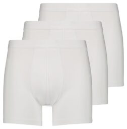HEMA Lange Herenboxers Katoen/stretch - 3 Stuks Wit (wit)