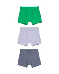 HEMA Kinderboxers - 3 Stuks Groen (groen)