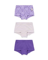 051 Nijntje Kinderboxers - 3 Stuks Paars (paars)