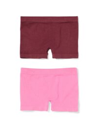 051 Kinderboxers Naadloos Rib - 2 Stuks Bruin (bruin)