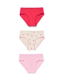HEMA Kinderslips Harten - 3 Stuks Roze (roze)
