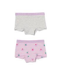051 Kinderboxers Katoen/stretch - 2 Stuks Lila (lila)
