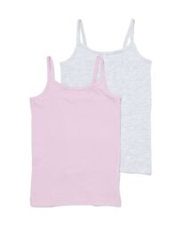 HEMA HEMA Kinderhemden Katoen/stretch - 2 Stuks Lila (lila)