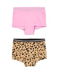 HEMA Kinderboxers Luipaard - 2 Stuks Bruin (bruin)