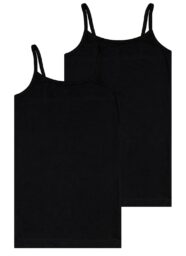 HEMA Kinder Hemden Katoen/stretch - 2 Stuks Zwart (zwart)