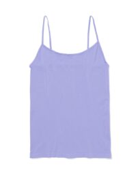 HEMA Dameshemd Naadloos Micro Spaghettibandjes Blauw (blauw)