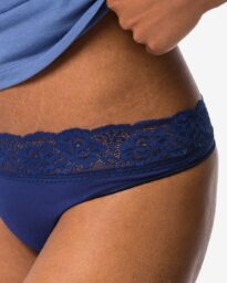 HEMA Damesstring Naadloos Micro Met Kant