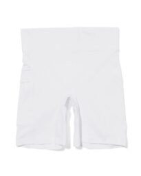 HEMA Dames Fietsshort Real Lasting Cotton Wit (wit)