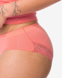 Dameshipster Naadloos Micro Met Kant roze
