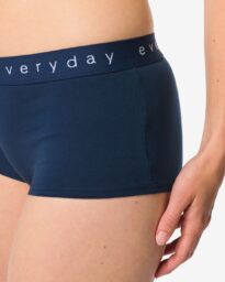 HEMA Damesboxer Katoen Everyday Tailleband Donkerblauw (donkerblauw)