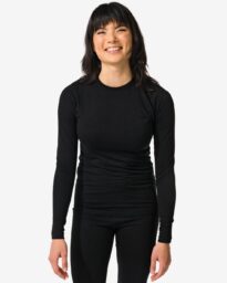 HEMA Dames Thermo T-shirt Zwart (zwart)