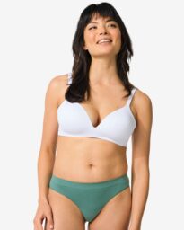 HEMA Damesstring Naadloos Micro Donkergroen (donkergroen)
