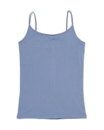 HEMA Dameshemd Spaghettibandjes Katoen/stretch Blauw (blauw)