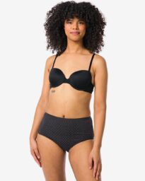 HEMA Dames Tailleslips Stretch Katoen - 2 Stuks Zwart (zwart)