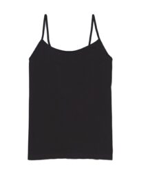 HEMA Dameshemd Naadloos Micro Spaghettibandjes Zwart (zwart)
