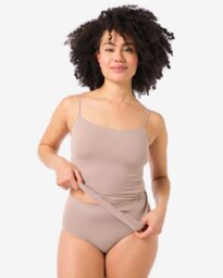HEMA Dames Tailleslip Naadloos Micro Beige (beige)