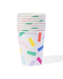 HEMA HEMA Bekers Confetti 8 Stuks