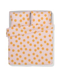 HEMA HEMA Dekbedovertrek 240x220cm Zacht Katoen Stippen Roze (lichtroze)