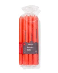 HEMA HEMA Lange Huishoudkaarsen Ø2.2x29 - 12 Stuks Oranje (oranje)