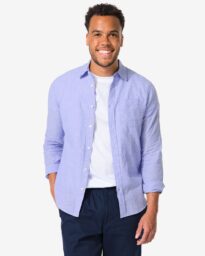 HEMA Herenoverhemd Lavendel (lavendel)