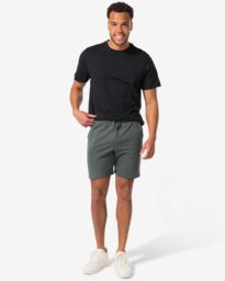 HEMA Heren Sweatshort Donkergroen (donkergroen)