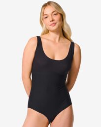 140 Medium Corrigerende Damesbody Second Skin Zwart (zwart)