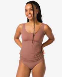 HEMA HEMA Medium Corrigerend Dameshemd Second Skin Middenbruin (middenbruin)