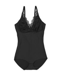 HEMA Medium Corrigerende Damesbody Met Kant Zwart (zwart)
