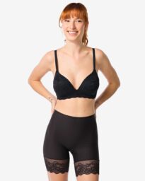 Medium Corrigerende Biker Hoge Taille Met Kant