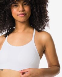 HEMA Damessporttop Light Support Naadloos Wit (wit)