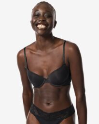 HEMA Voorgevormde Push-up Beugel Bh Zwart (zwart)