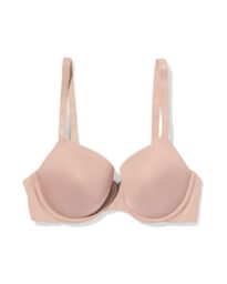 HEMA Voorgevormde Bh Met Beugel Recycled/micro Beige (beige)