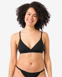 HEMA Triangel Bralette Micro Zwart (zwart)