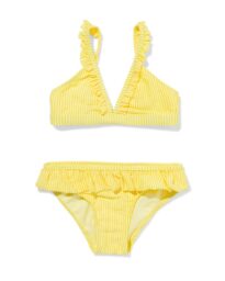 051 Kinderbikini Strepen Geel (geel)