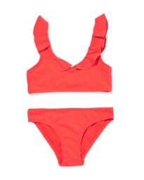 051 Kinderbikini Rib Koraal (koraal)