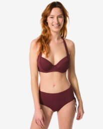 HEMA Dames Bikinibroekje Donkerrood (donkerrood)