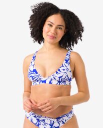 HEMA Dames Bikinitop Triangel Blauw (blauw)