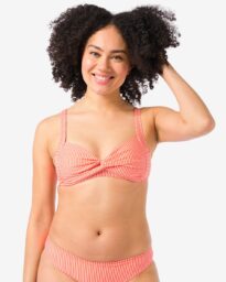 Dames Bikinitop Seersucker
