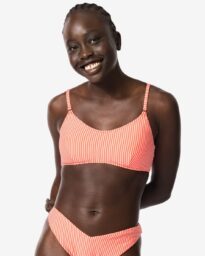 HEMA Damesbikinitop Seersucker Roze (roze)
