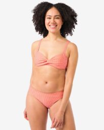 HEMA Dames Bikinibroekje Seersucker Roze (roze)